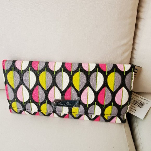 vera bradley tri fold wallet